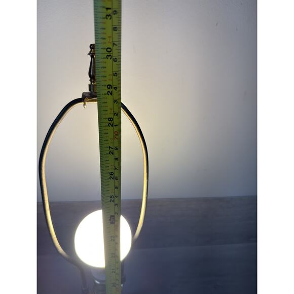 Vintage Stiffel Brass Table Lamp 30” Tall Heavy Polished Base ~No Shade - Picture 4 of 9